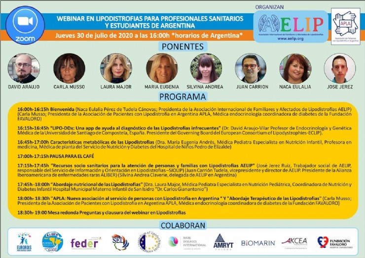 A new training webinar in Lipodystrophies will welcome health professionals and students from Argentina