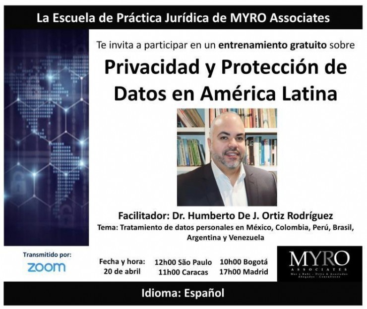 AELIP participates in webinar on privacy and data protection in Latin America