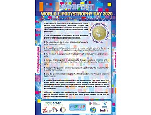 AELIP commemorates the WORLD LIPODYSTROPHY DAY by claiming the Decalogue of priority needs for people and families living with Infrequent Lipodystrophy