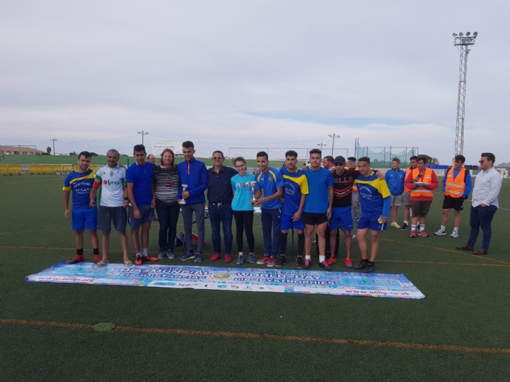 El VI Campeonato de Fútbol 7 Fiestas de San José de Roldán, celebrado ayer 1 de mayo, solidario con AELIP