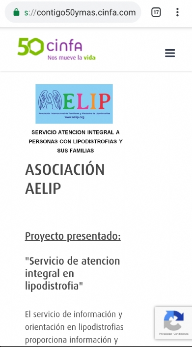 AELIP anima a votar su proyecto Atención Integral en lipodistrofias en la iniciativa 