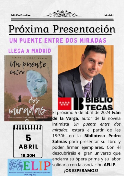 Se presenta en Madrid la novela de Ivan de la Varga Franco “Un puente entre dos miradas