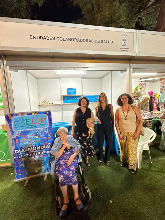 Aelip participa en la feria de entidades colaboradoras de Salud organizada por el ayuntamiento de Murcia con motivo de la feria de Septiembre