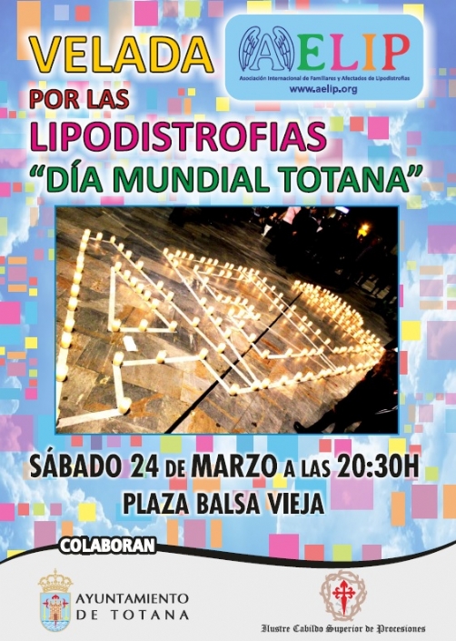 Mañana sábado tendrá lugar la Velada por las lipodistrofias en la plaza Balsa Vieja de Totana