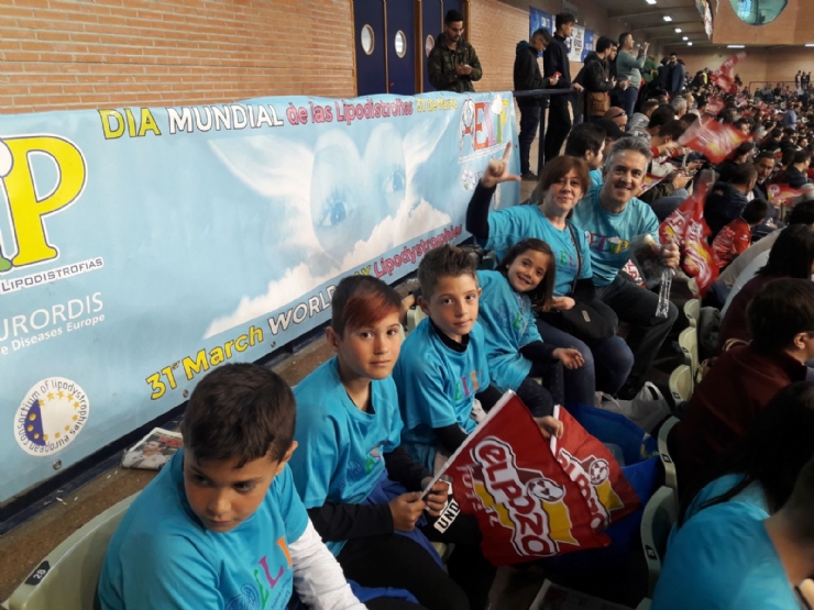 AELIP visibiliza las lipodistrofias en el último encuentro de ElPozo Murcia disputado en el Palacio de los Deportes de la capital murciana