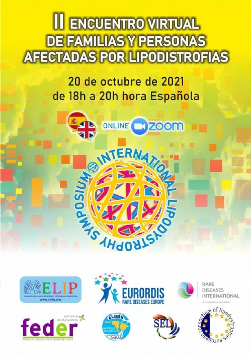 AELIP celebrará el II Encuentro virtual de Familias y personas afectadas por Lipodistrofias en el marco de su IX SIMPOSIUM INTERNACIONAL DE LIPODISTROFIAS