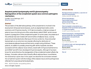 Interesante artículo sobre los mecanismos implicados en la patogenia del síndrome Barraquer-Simons