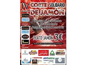 El próximo domingo, 11 de diciembre, el Parque Municipal “Marcos Ortiz” de Totana acogerá el IV Corte de Jamón Solidario a beneficio de AELIP y D´Genes