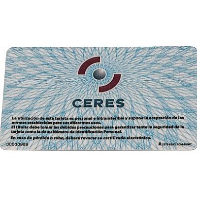 Tarjeta criptográfica TC-FNMT Serigrafía CERES (CHIP NUEVO) - Foto 2 Tarjeta criptográfica TC-FNMT Serigrafía CERES (CHIP NUEVO) - Foto 2