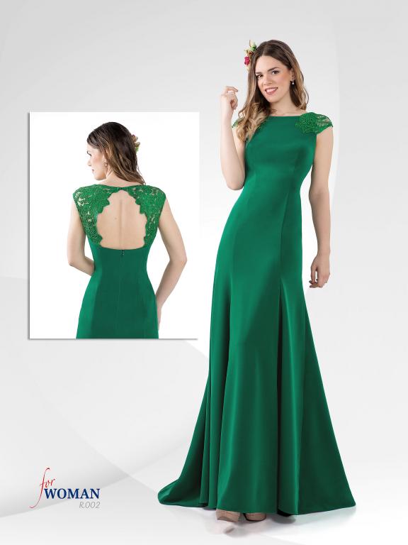 Vestido Fiesta Verde sirena