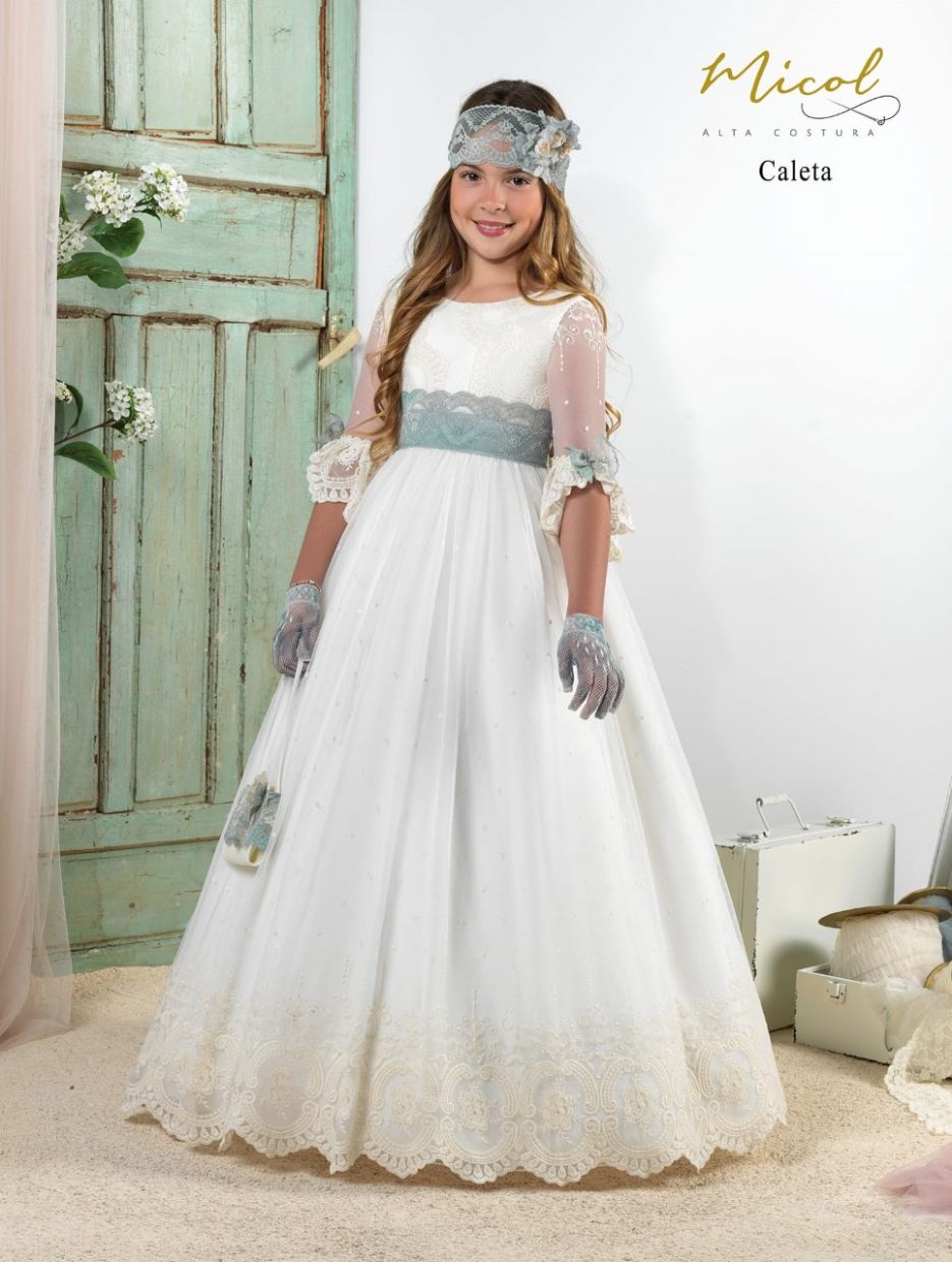 Vestido comunion 2025 azul