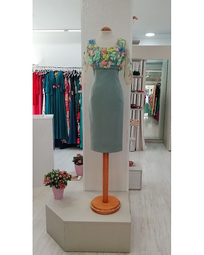 Producto: VESTIDO VERDE AGUA BYANA