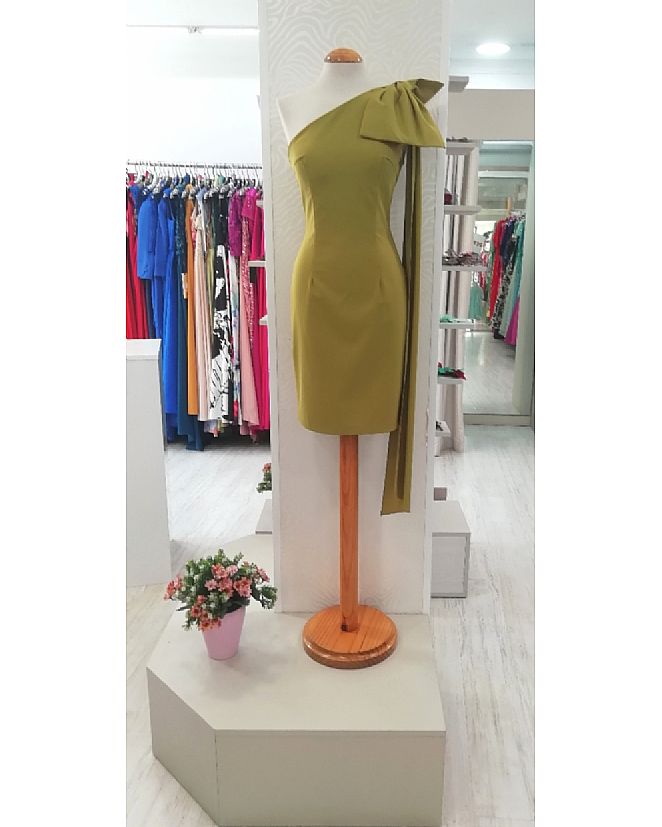 Producto: VESTIDO VERDE OLIVA ALMA GEMELA 