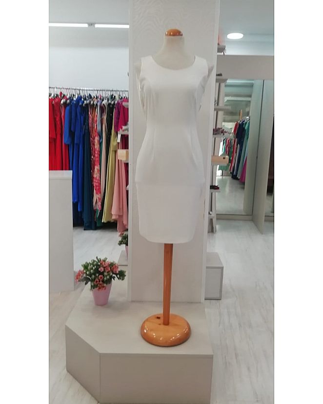 Producto: VESTIDO MONCHO HEREDIA EN BLANCO 