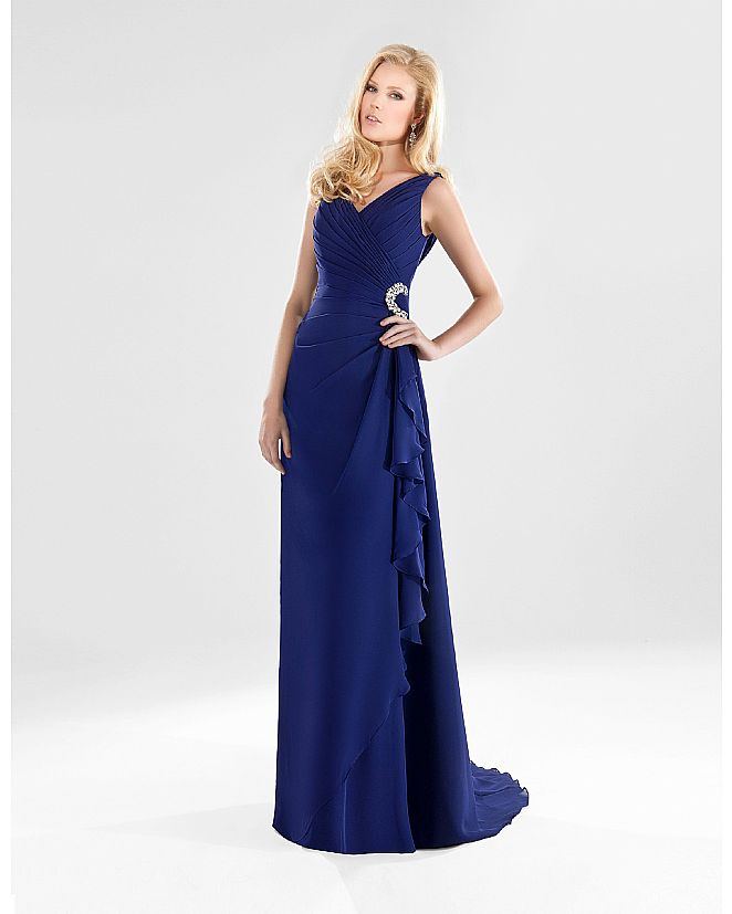 Producto: Vestido largo de ceremonia azul noche