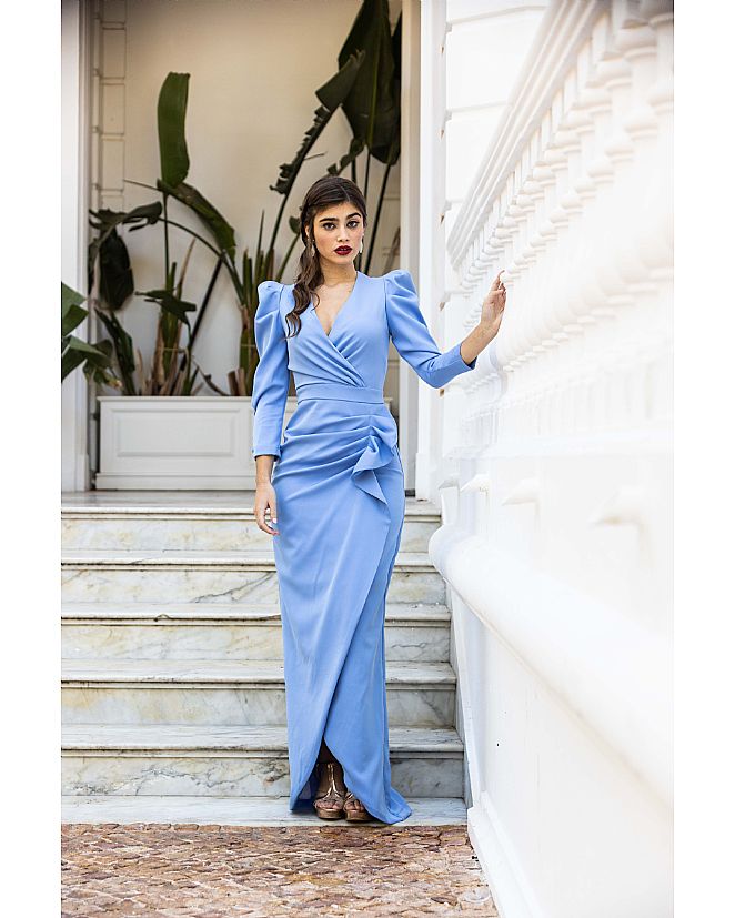 Producto: Vestido largo de ceremonia azul