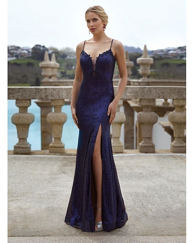 Producto: VESTIDO DE LENTEJUELAS CORTE SIRENA