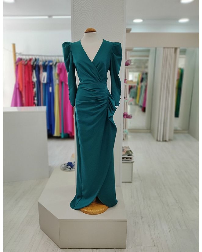 Producto: VESTIDO VERDE OSCURO MB