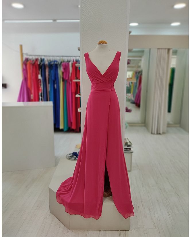 Producto: VESTIDO FUCSIA ML