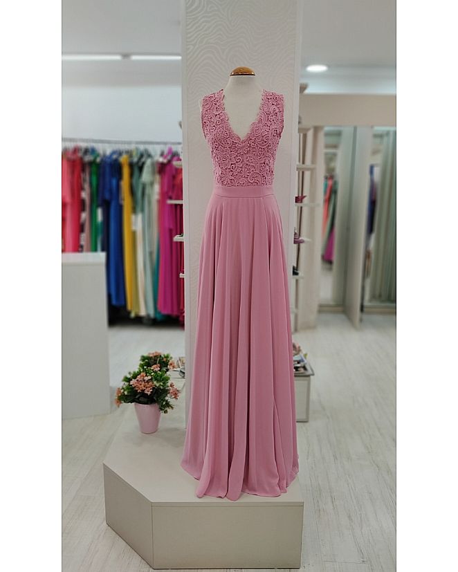 Producto: VESTIDO AG ROSA BORDADO 