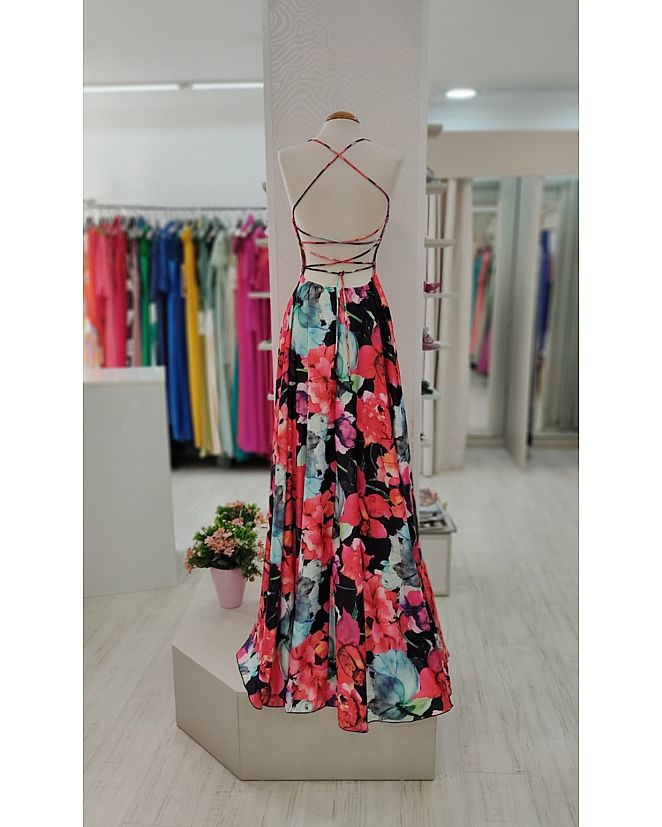 VESTIDO  TIRAS CRUZADAS EN ESPALDA  - Foto 1