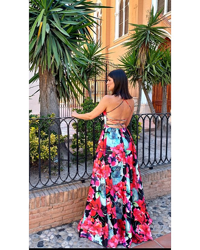 VESTIDO  TIRAS CRUZADAS EN ESPALDA  - Foto 3