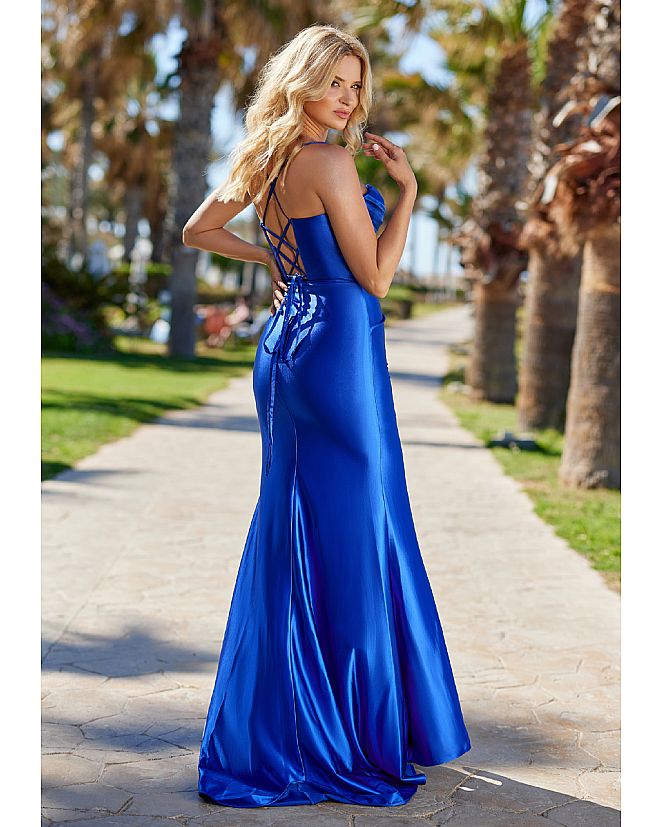 VESTIDO DE FIESTA CORTE SIRENA AZULON - Foto 1