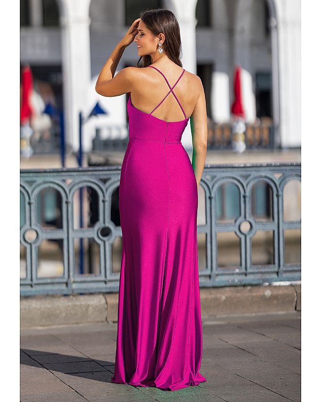 VESTIDO LARGO FIESTA TIRANTE FINO LYCRA - Foto 2