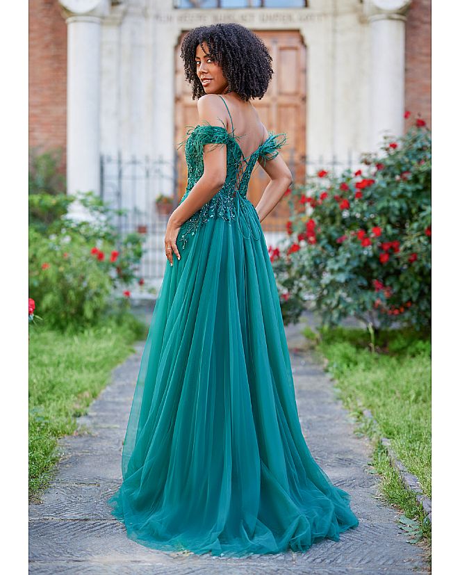 VESTIDO LARGO CON SOBREFALDA CK - Foto 1
