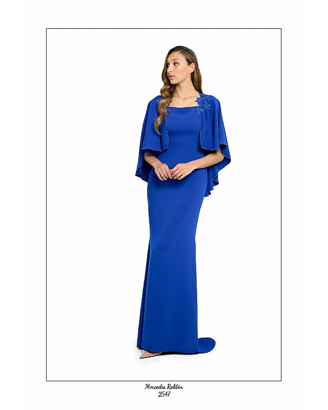 Producto: VESTIDO CAPELINA MERCEDES ROLDAN