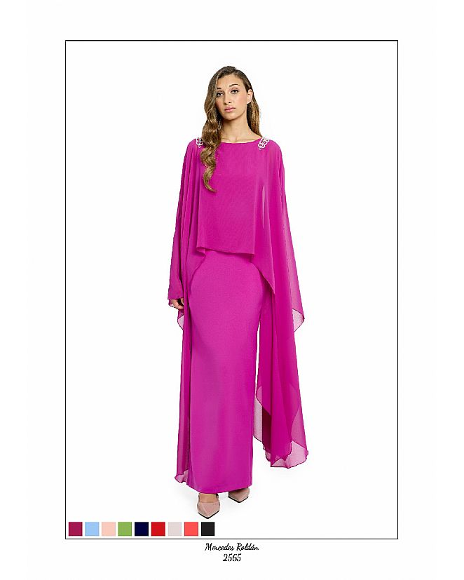 Producto: VESTIDO BUGANVILLA CAPELINA DE GASA