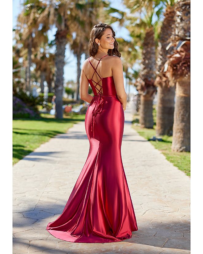 Vestido de pedrería rojo rubí - Foto 2