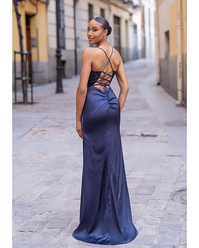 Vestido de pedrería azul medianoche - Foto 2 Vestido de pedrería azul medianoche - Foto 2