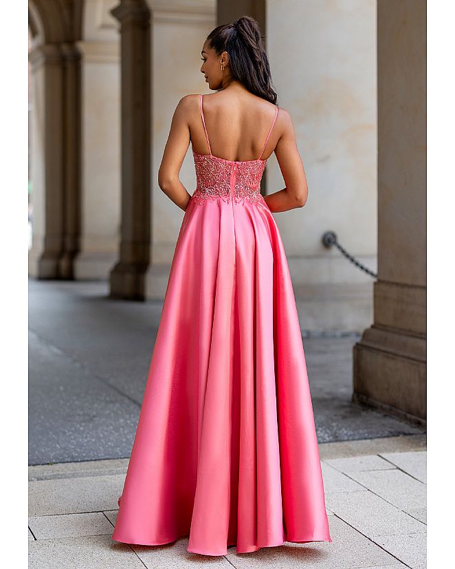  Vestido de pedrería coral intenso - Foto 2