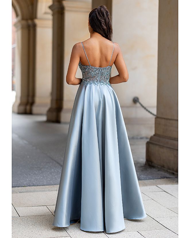 Vestido de pedrería azul acero - Foto 2 Vestido de pedrería azul acero - Foto 2