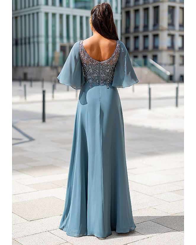 Vestido de pedrería azul pizarra - Foto 2 Vestido de pedrería azul pizarra - Foto 2