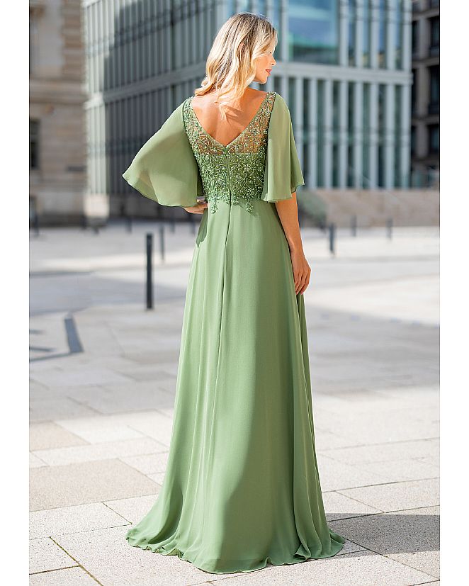 Vestido de pedrería verde bosque - Foto 2 Vestido de pedrería verde bosque - Foto 2