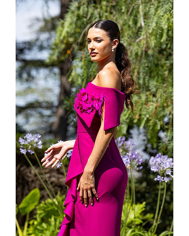 Vestido fucsia - Foto 1