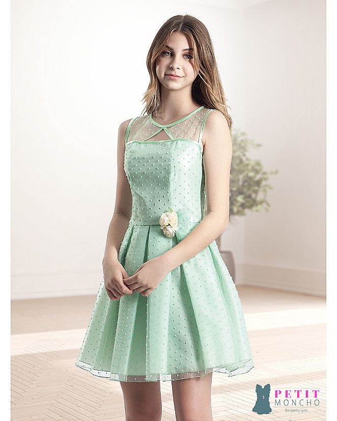 Producto: Vestido corto juvenil de ceremonia verde