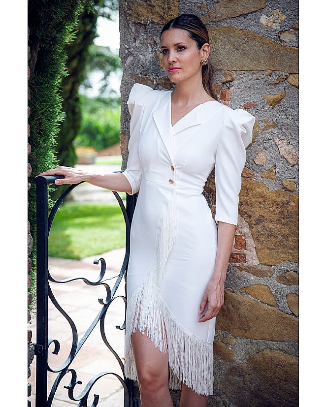 Producto: VESTIDO DE CEREMONIA CORTO PLIEGUES