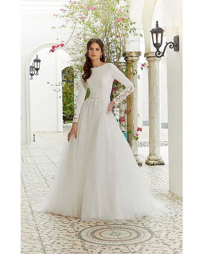 Producto: VESTIDO DE NOVIA MORILEE PRINCESA MANGA LARGA