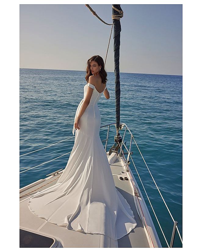vestido novia morilee escote barca pliegues - Foto 2