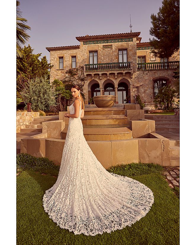 Producto: VESTIDO NOVIA MORILEE GUIPUR FLORAL