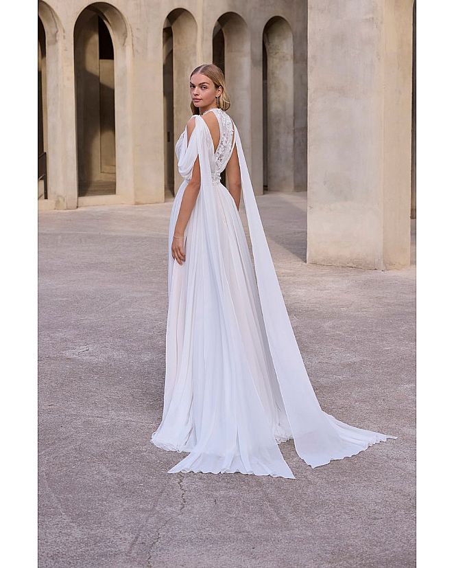 VESTIDO BOHO CON CUERPO DRAPEADO - Foto 2