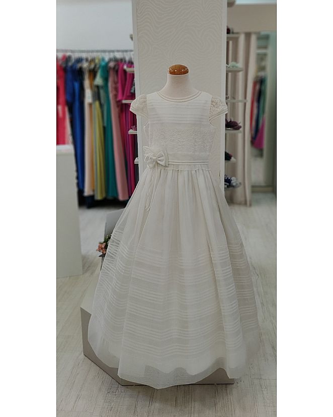 Producto: VESTIDO DE COMUNIÓN LD CON DETALLE EN CINTURA 