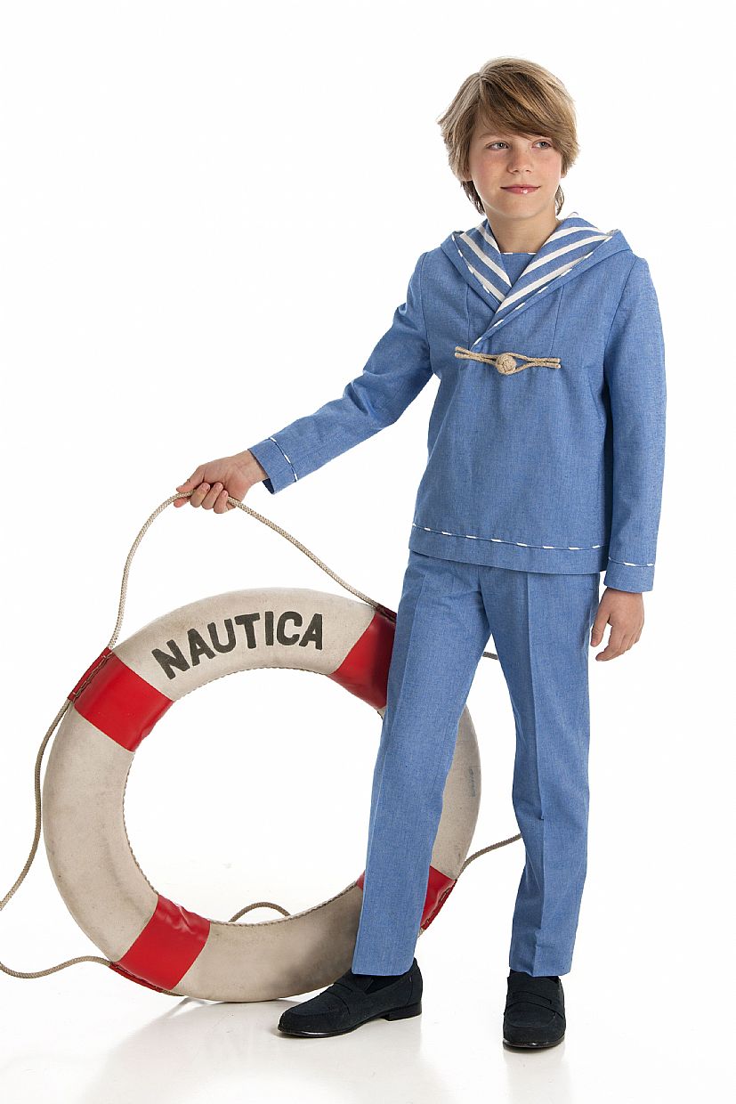 Producto: Traje marinero lino en color azul