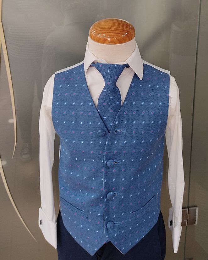 TRAJE ALMIRANTE VARONES AZUL CIELO Y MARINO  - Foto 1