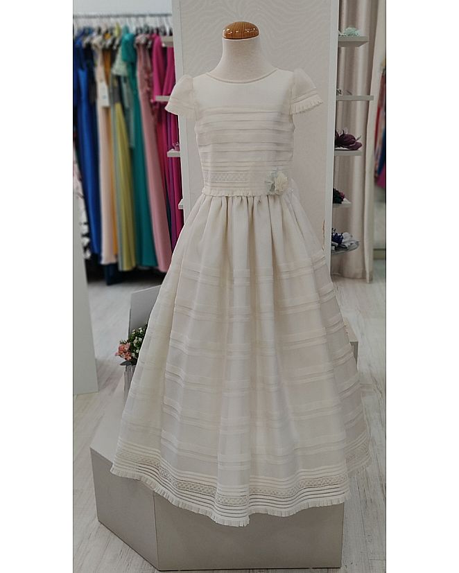 Producto: VESTIDO COMUNIÓN EM CON DETALLE EN CINTURA 