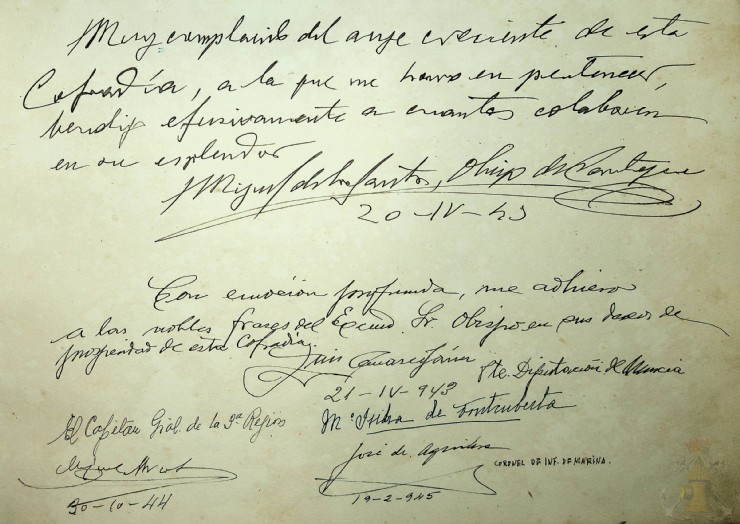 Libro de Honor de la Cofradía California, 1940.