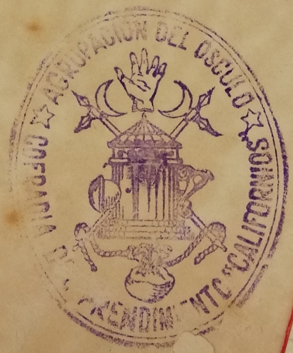 Divulgación Patrimonio Documental de la Cofradía. Sello en tinta de la Agrupación del Ósculo 1946 Divulgación Patrimonio Documental de la Cofradía. Sello en tinta de la Agrupación del Ósculo 1946